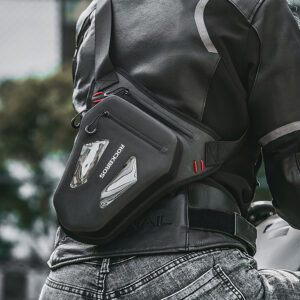 Rockbros Motorcycle Bag for Leg, Thigh, Waist, Shoulder - juodos spalvos - Image 6