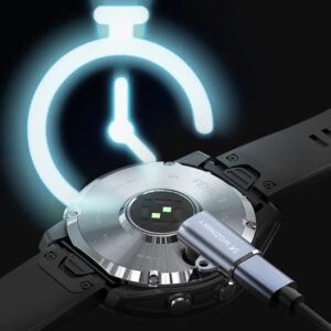 Wozinsky WAYGS1 USB-C Adapter for Garmin Smartwatch - pilkos spalvos - Image 5