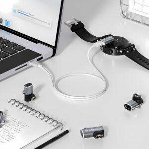 Wozinsky WAYGS1 USB-C Adapter for Garmin Smartwatch - pilkos spalvos - Image 8