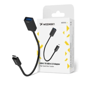 Wozinsky WOTGY1S USB-C 3.0 (male) - USB-A 3.0 (female) OTG Adapter - juodos spalvos
