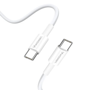 Wozinsky GaN 65W Charger su 2xUSB-C USB Ports su 65W CC kabelis - baltos spalvos - Image 4