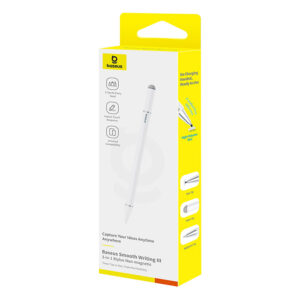 Baseus Smooth Writing III 3in1 Passive Stylus Magnetic Version - baltos spalvos - Image 6