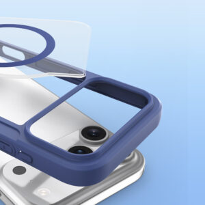 Dėklas Dux Ducis Skin X Pro skirtas Apple iPhone 17 Pro Max, suderinmas su MagSafe – mėlynos spalvos - Image 4