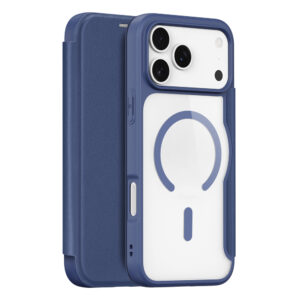 Dėklas Dux Ducis Skin X Pro skirtas Apple iPhone 17 Pro Max, suderinmas su MagSafe – mėlynos spalvos