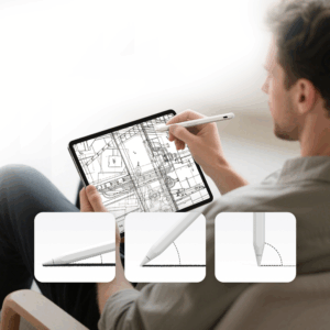 Wozinsky WRA-08 Stylus for iPad USB-C Fast Charging - baltos spalvos - Image 6