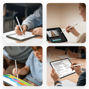 Wozinsky WRA-08 Stylus for iPad USB-C Fast Charging - baltos spalvos - Image 8