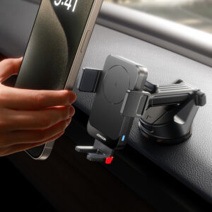 Joyroom JR-ZS241S car mount with inductive charger skirtas dashboard - juodos spalvos - Image 4