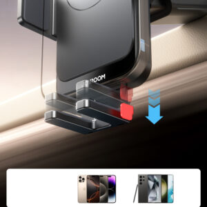 Joyroom JR-ZS241S car mount with inductive charger skirtas dashboard - juodos spalvos - Image 6