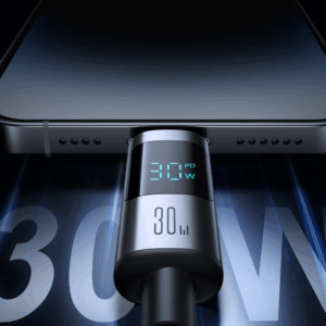 Joyroom S-A16 Pro Prism Series 30W USB-C - Lightning kabelis su Display 1.2m - juodos spalvos - Image 3