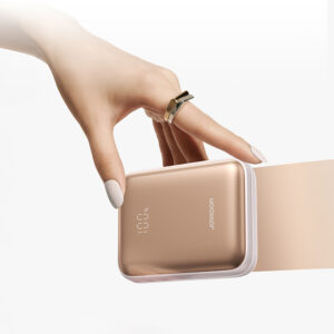 Joyroom JR-PBF27 22.5W 10000mAh Powerbank su dviem integruotais kabeliais - aukso spalvos - Image 2