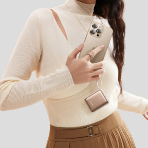 Joyroom JR-PBF27 22.5W 10000mAh Powerbank su dviem integruotais kabeliais - aukso spalvos - Image 3