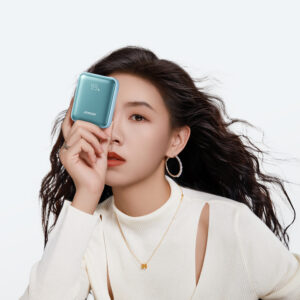 Joyroom JR-PBF27 22.5W 10000mAh Powerbank su dviem integruotais kabeliais - mėlynos spalvos - Image 3