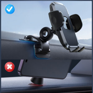 Joyroom JR-ZS259 clamp car holder with three adjustable legs - juodos spalvos - Image 3