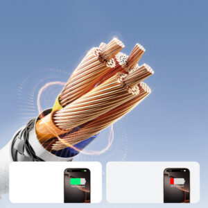 Joyroom S-A28 Flash Series 60W USB-C - USB-C kabelis 1m - baltos spalvos - Image 2