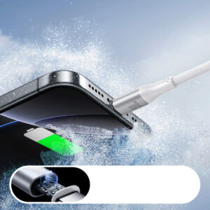 Joyroom S-A28 Flash Series 60W USB-C - USB-C kabelis 1m - baltos spalvos - Image 6