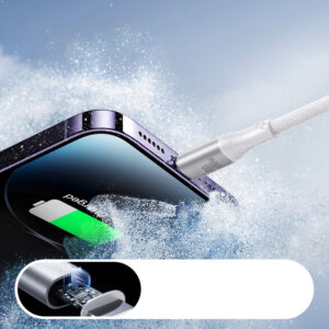 Joyroom S-A28 Flash Series 30W USB-C - Lightning kabelis 2m - baltos spalvos - Image 6