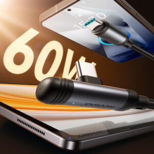 Joyroom S-A56 EnjoyX Series 90° USB-C - USB-C kabelis 60W 1.2m - juodos spalvos - Image 2