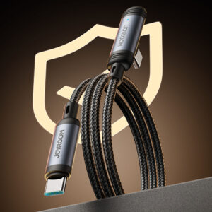 Joyroom S-A56 EnjoyX Series 90° USB-C - USB-C kabelis 60W 1.2m - juodos spalvos - Image 7