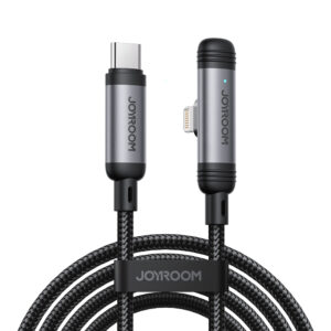 Joyroom S-A56 EnjoyX Series 90° USB-C - Lightning kabelis 30W 1.2m - juodos spalvos