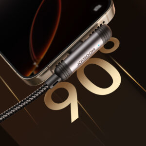 Joyroom S-A56 EnjoyX Series 90° USB-C - Lightning kabelis 30W 1.2m - juodos spalvos - Image 4