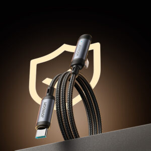 Joyroom S-A56 EnjoyX Series 90° USB-C - Lightning kabelis 30W 1.2m - juodos spalvos - Image 7