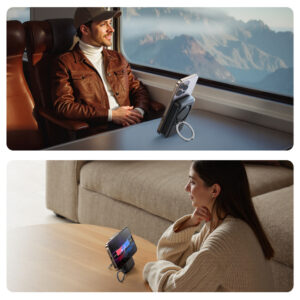 Joyroom JR-PBM02 Powerbank 22.5W 10000mAh 3in1 Magnetic Inductive Compatible with MagSafe with Built-in Cable - juodos spalvos - Image 6