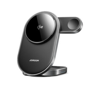 Joyroom JR-W17 Qi 3-in-1 Wireless Inductive Charger - juodos spalvos