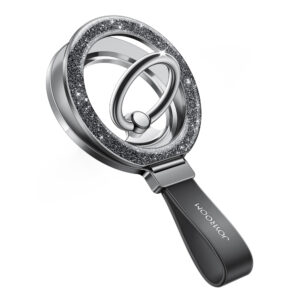 Joyroom JR-ZS425 magnetic ring holder - juodos spalvos
