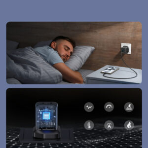 Joyroom JR-TCG17 45W 2 x USB-C laidinis įkroviklis (UK plug) - juodos spalvos - Image 7