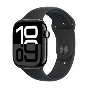 Išmanusis laikrodis Apple Watch Series 10 GPS 46mm Jet Black Aluminium Case with Sport Band S/M - Black