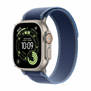 Išmanusis laikrodis Apple Watch Ultra 3 (2025) 5G 49mm Natural Titanium Case with Trail Loop M/L - Blue/Bright Blue