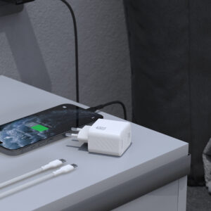 Dudao A28C 45W GaN laidinis įkroviklis + USB-C kabelis - juodos spalvos - Image 6