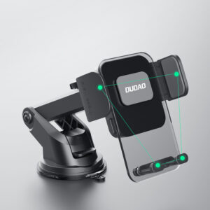 Dudao F8Max+ car holder for dashboard or windshield - juodos spalvos - Image 4