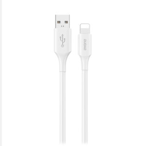 Dudao L2sL USB-A - Lightning 6A kabelis 1.2m - baltos spalvos