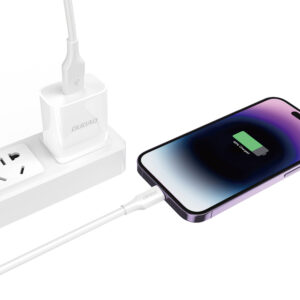 Dudao L2sL USB-A - Lightning 6A kabelis 1.2m - baltos spalvos - Image 2