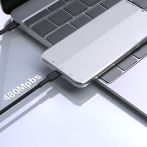 Dudao L9C 65W USB-C - USB-C 2m kabelis - juodos spalvos - Image 5