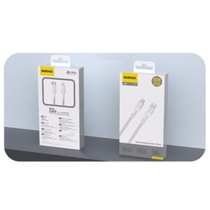 Dudao L9X 30W USB-C - Lightning kabelis 1m - baltos spalvos - Image 2