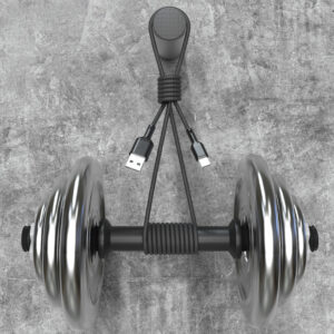 Dudao L9T 5A USB-A - USB-C kabelis 1m - juodos spalvos - Image 2