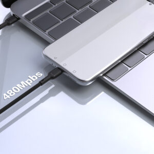 Dudao L9C Max 240W PD USB-C - USB-C kabelis 1.2m - juodos spalvos - Image 4