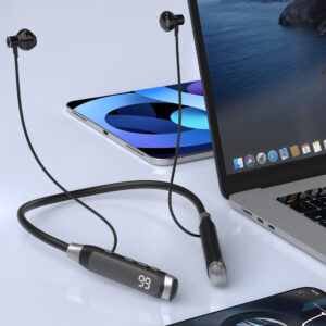 Dudao U5 Max Bluetooth Neckband belaidės ausinės - juodos spalvos - Image 6