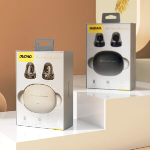 Dudao U20 TWS Bluetooth belaidės ausinės - baltos spalvos - Image 6