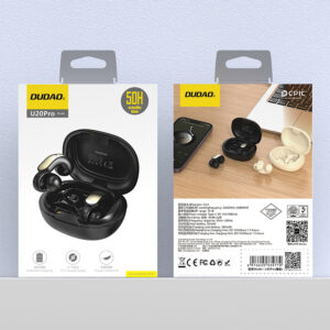 Dudao U20 Pro TWS Bluetooth belaidės ausinės - juodos spalvos - Image 5