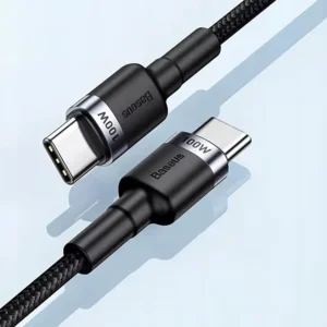 Baseus Cafule 100W PD2.0 USB-C - USB-C kabelis 2m - pilkos spalvos-juodos spalvos - Image 2