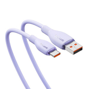 Baseus Pudding 100W USB-A - USB-C kabelis 2m - violetinės spalvos - Image 3