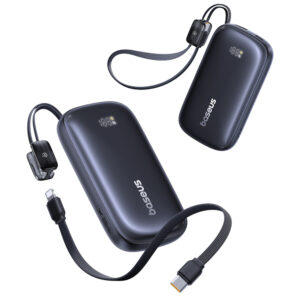 Baseus EnerFill FC21 QPow3 Ultra 10000mAh 22.5W Power Bank su Digital Display and Detachable kabelis - juodos spalvos - Image 2