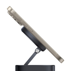 Baseus MagPro Series II 7-in-1 USB-C Hub su MagSafe-compatible Charger 15W + HDMI + USB-A + USB-C + SD/TF - juodos spalvos - Image 5