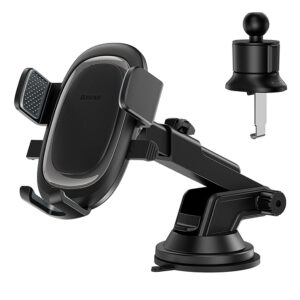 Baseus UltraControl Pro Clamp-on Car Holder su Suction Cup/Hook for Air Vent - juodos spalvos