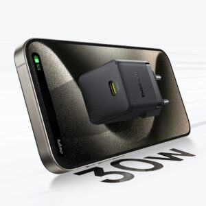 Baseus Palm 30W USB-C laidinis įkroviklis - baltos spalvos - Image 8