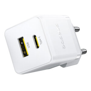 Baseus Palm 30W USB-C USB-A laidinis įkroviklis - baltos spalvos - Image 2