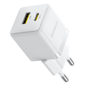 Baseus Palm 30W USB-C USB-A laidinis įkroviklis - baltos spalvos - Image 5